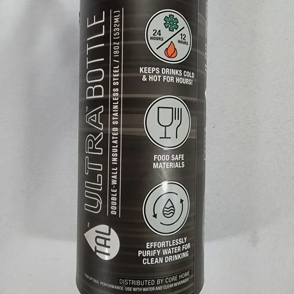 🎁 Tal Ultra Water Bottle 18oz. Self Cleaning Water Purification Technology - Picture 6 of 11